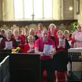 The choir builds up for something, The Oaksmere, and the Gislingham Flower Festival, Suffolk - 24th August 2014