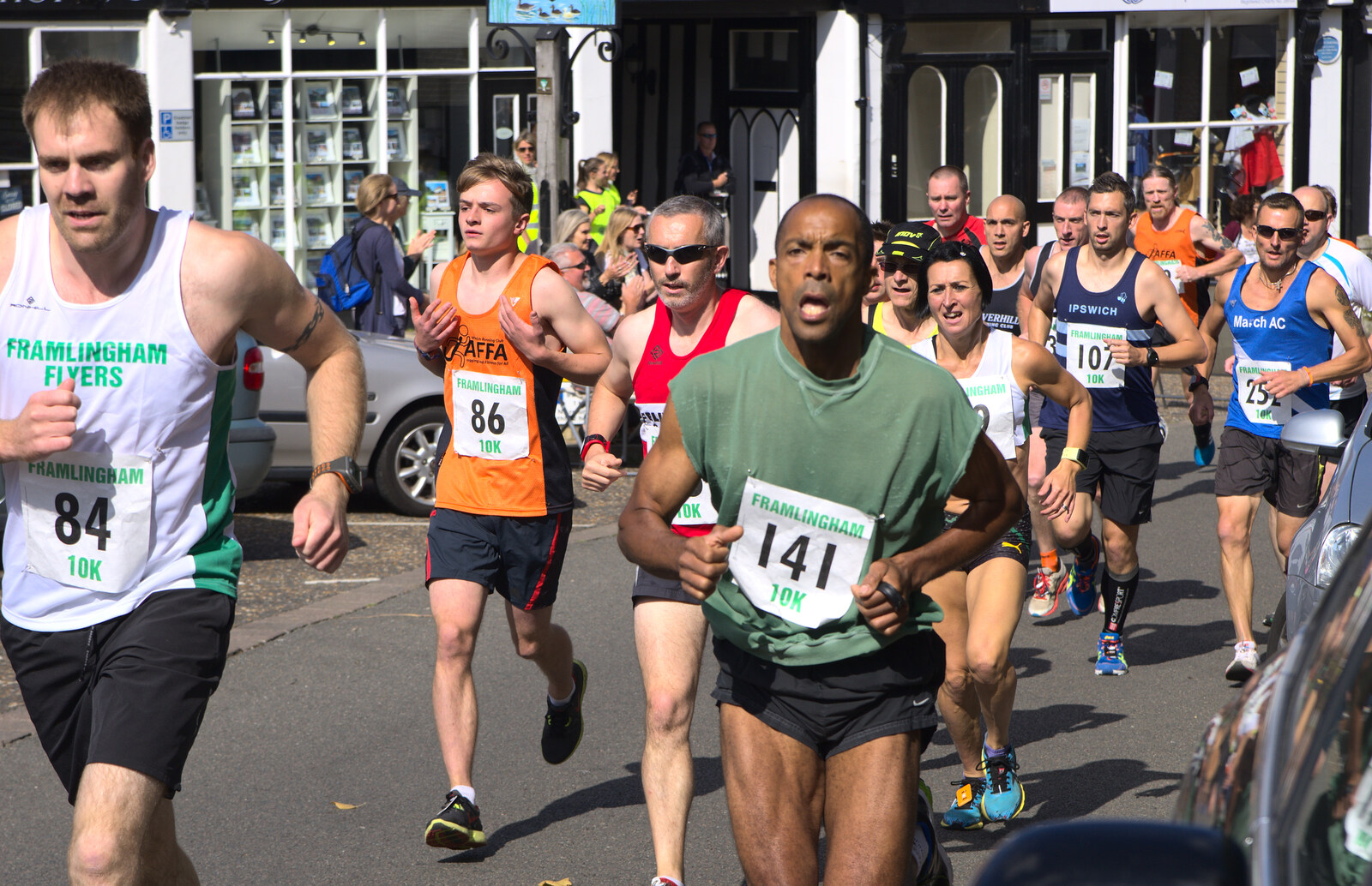 More club runners from The Framlingham 10k Run, Suffolk - 31st August 2014