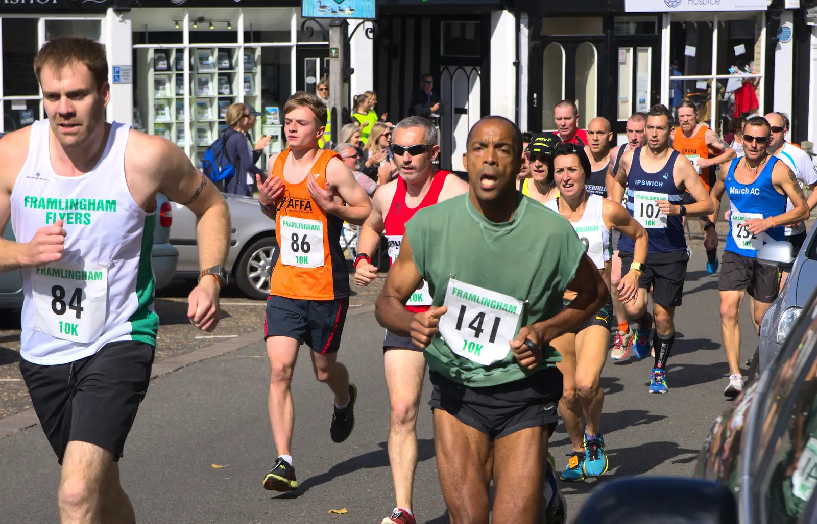 More club runners, from The Framlingham 10k Run, Suffolk - 31st August 2014