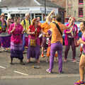 A Samba band keeps the runners entertained, The Framlingham 10k Run, Suffolk - 31st August 2014