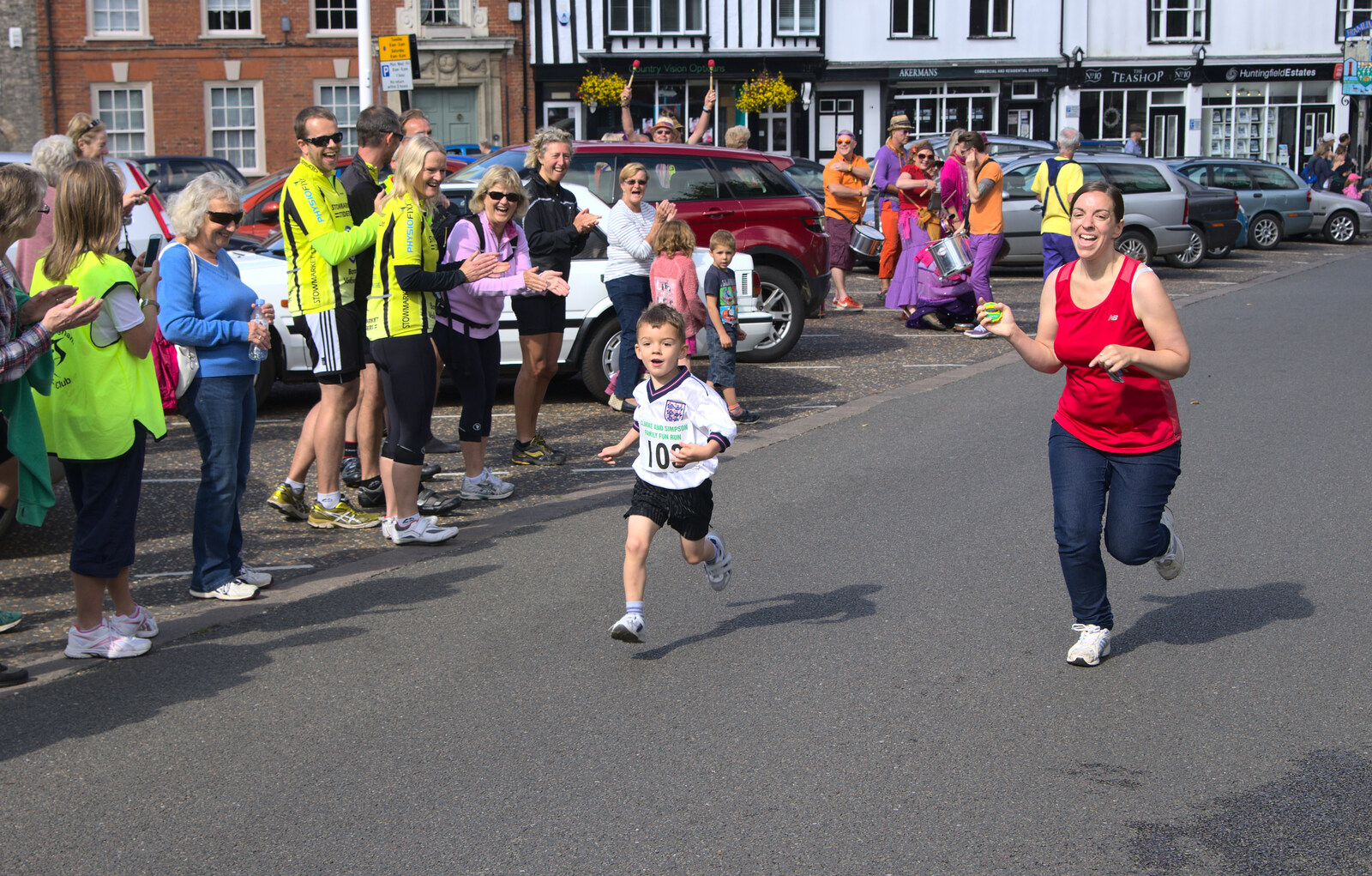 One of the younger entrants from The Framlingham 10k Run, Suffolk - 31st August 2014