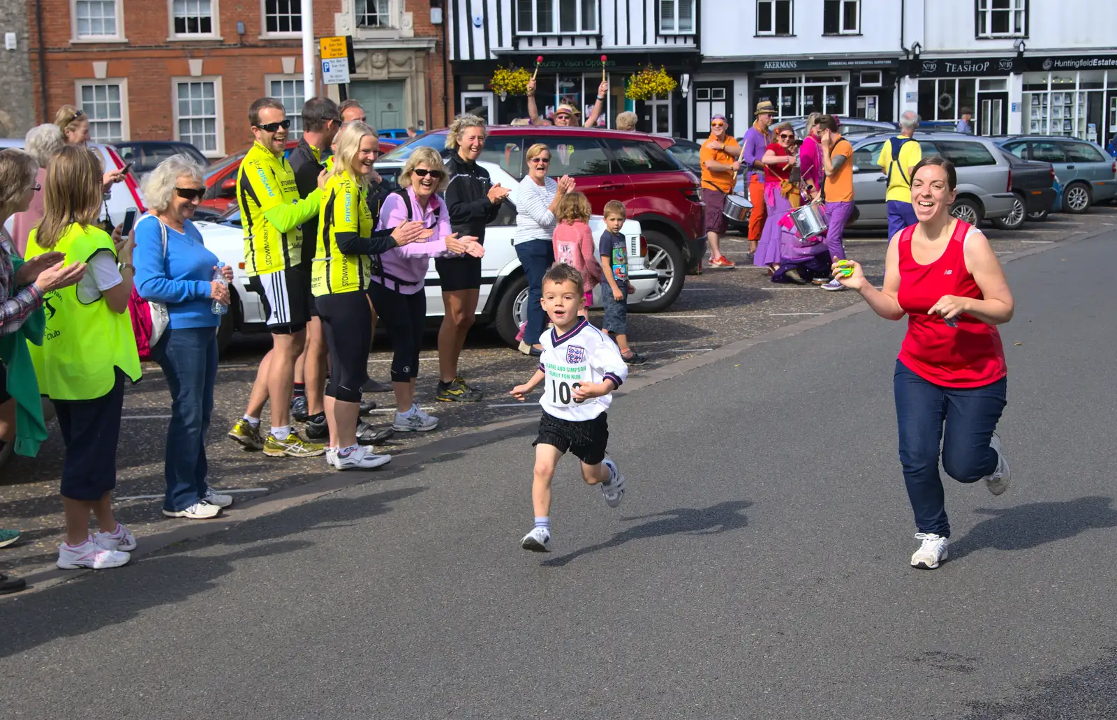 One of the younger entrants, from The Framlingham 10k Run, Suffolk - 31st August 2014