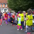 The Samba players come in for some water, The Framlingham 10k Run, Suffolk - 31st August 2014