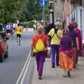 The band heads off up Church Street, The Framlingham 10k Run, Suffolk - 31st August 2014