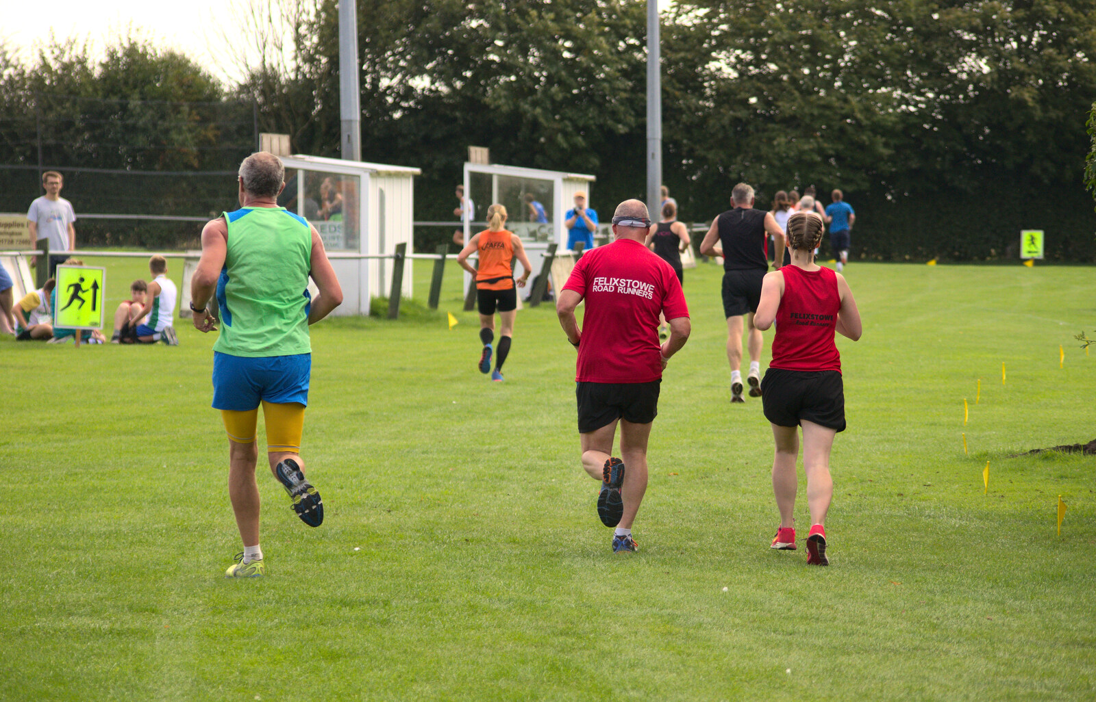 The event moves up to the playing fields from The Framlingham 10k Run, Suffolk - 31st August 2014