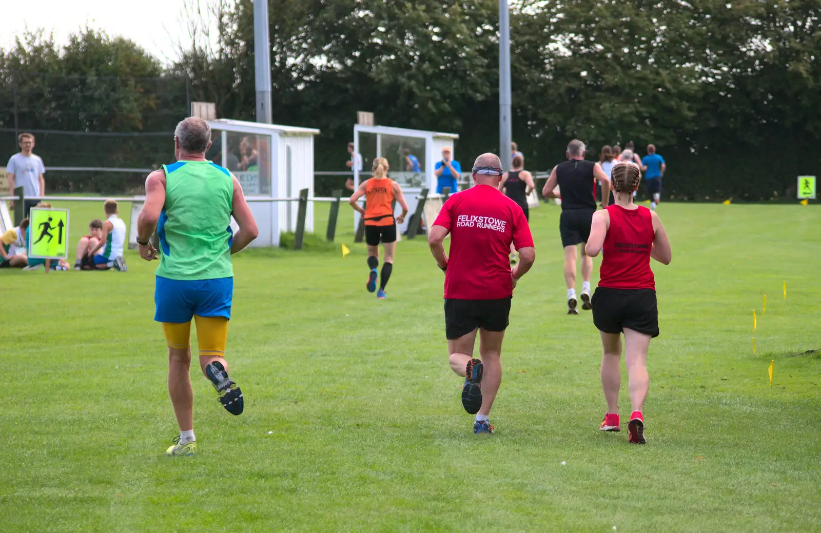 The event moves up to the playing fields, from The Framlingham 10k Run, Suffolk - 31st August 2014