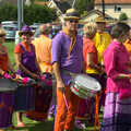 The Samba band have moved to the playing field, The Framlingham 10k Run, Suffolk - 31st August 2014