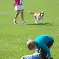 Fred fails to do wheelbarrows with Harry, The Framlingham 10k Run, Suffolk - 31st August 2014