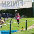 Isobel comes in to the finish line, The Framlingham 10k Run, Suffolk - 31st August 2014