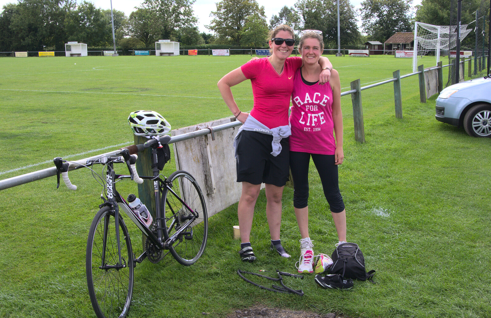 Katrina and Isobel from The Framlingham 10k Run, Suffolk - 31st August 2014