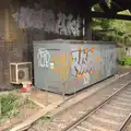 Hard-to-catch under-the-bridge graffiti, Bike Rides and the BSCC at the Railway, Mellis and Brome, Suffolk - 18th September 2014