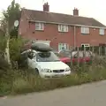 A derelict car in Brome Street, Bike Rides and the BSCC at the Railway, Mellis and Brome, Suffolk - 18th September 2014