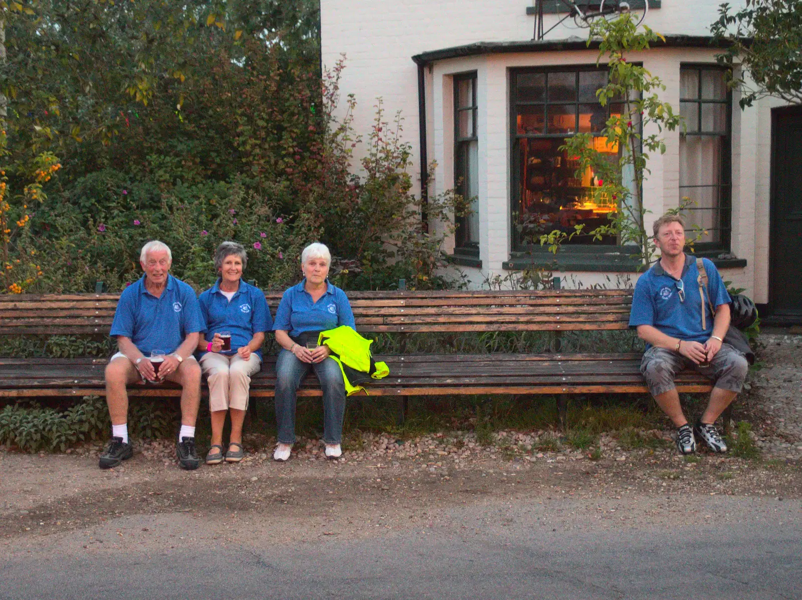 Gaz must have farted, from Bike Rides and the BSCC at the Railway, Mellis and Brome, Suffolk - 18th September 2014