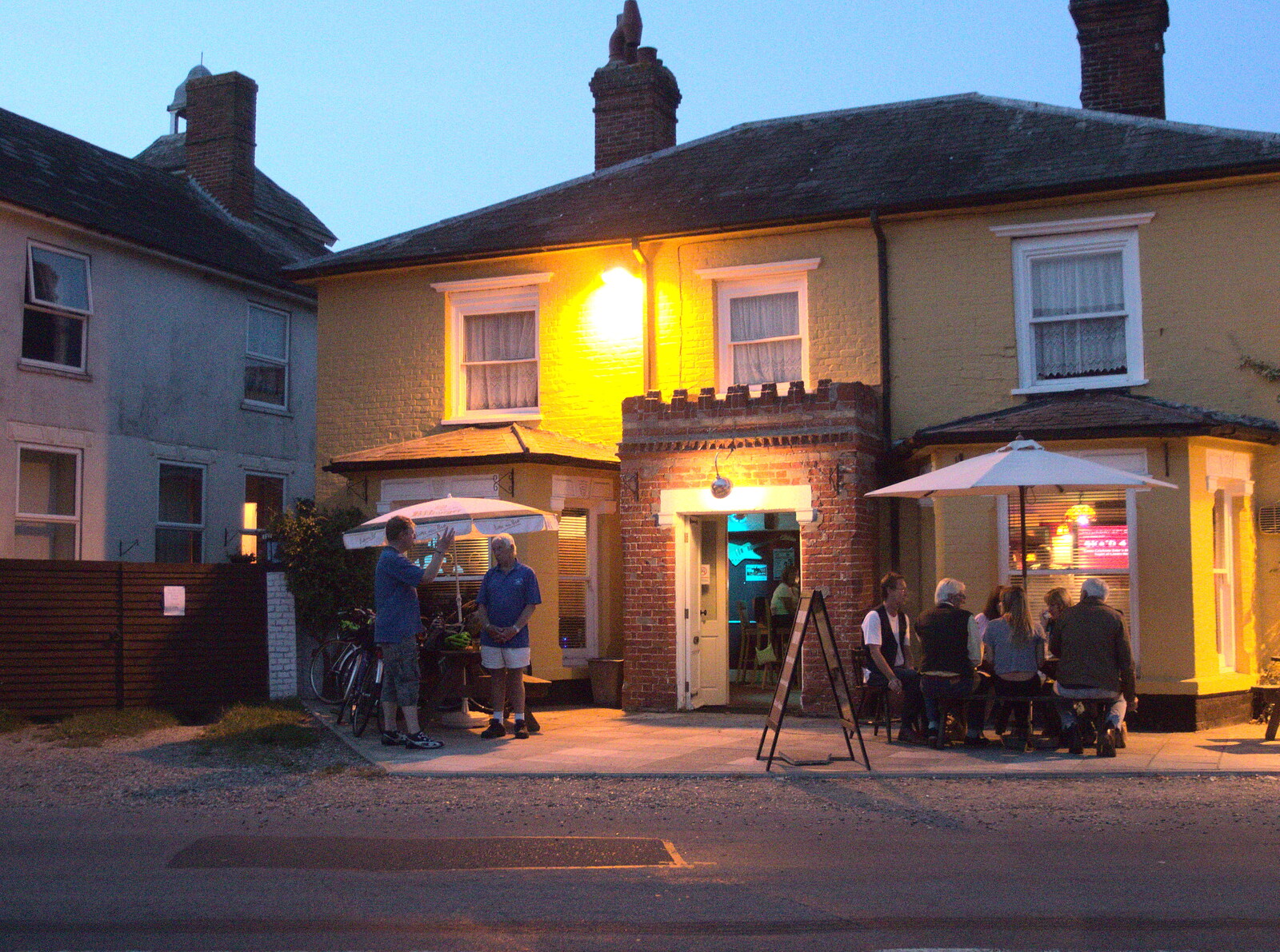 The Mellis Railway Tavern from Bike Rides and the BSCC at the Railway, Mellis and Brome, Suffolk - 18th September 2014