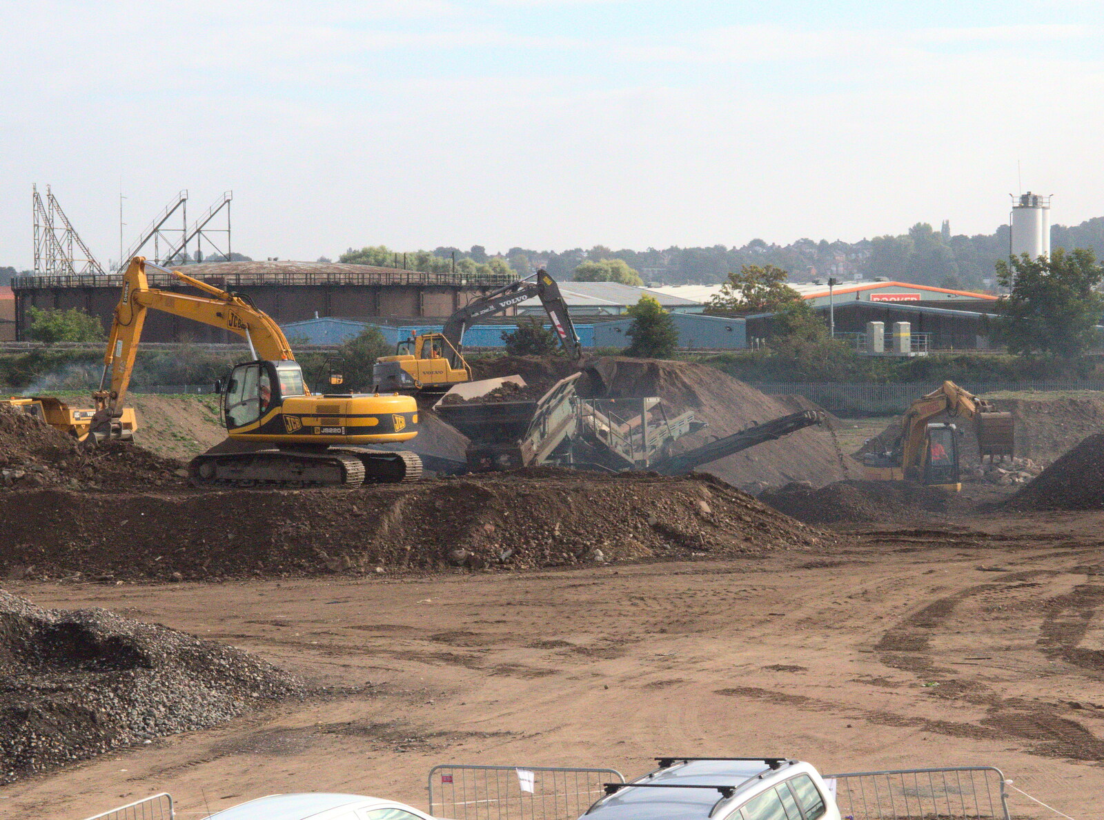 The bacon factory site is cleared from New Railway and a Trip to Ikea, Ipswich and Thurrock - 19th September 2014
