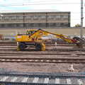 A digger on train wheels, New Railway and a Trip to Ikea, Ipswich and Thurrock - 19th September 2014
