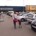 Isobel and Gabes head towards Ikea at Thurrock, New Railway and a Trip to Ikea, Ipswich and Thurrock - 19th September 2014