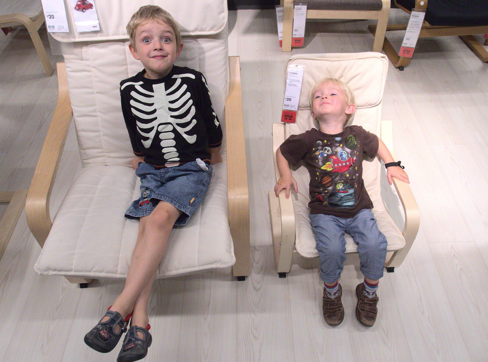 Fred and Harry take a seat from New Railway and a Trip to Ikea, Ipswich and Thurrock - 19th September 2014
