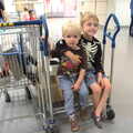 Harry and Fred on a trolley, New Railway and a Trip to Ikea, Ipswich and Thurrock - 19th September 2014