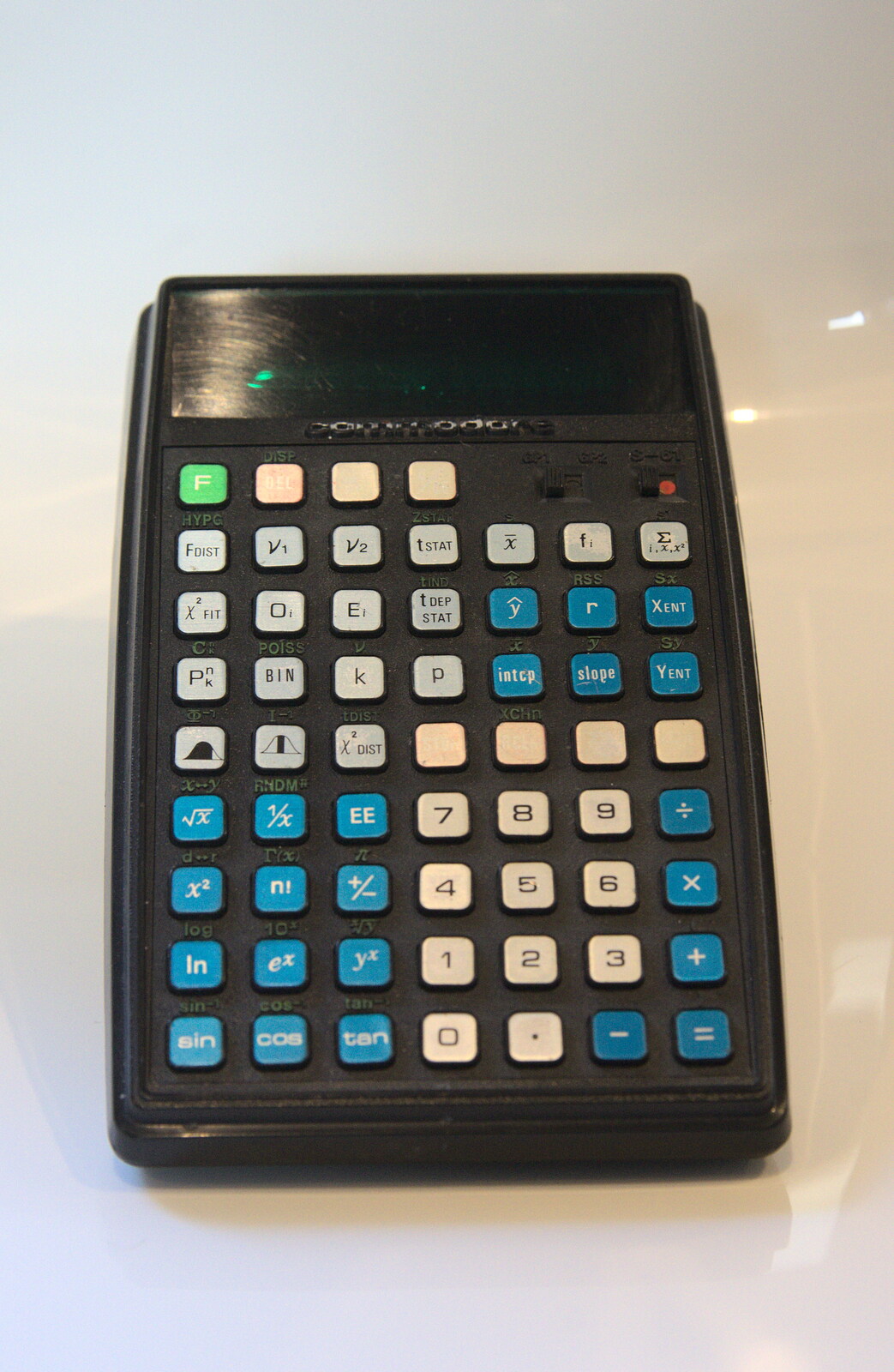 A Commodore 'button monster' calculator from Fred's Shop, Brome, Suffolk - 20th September 2014