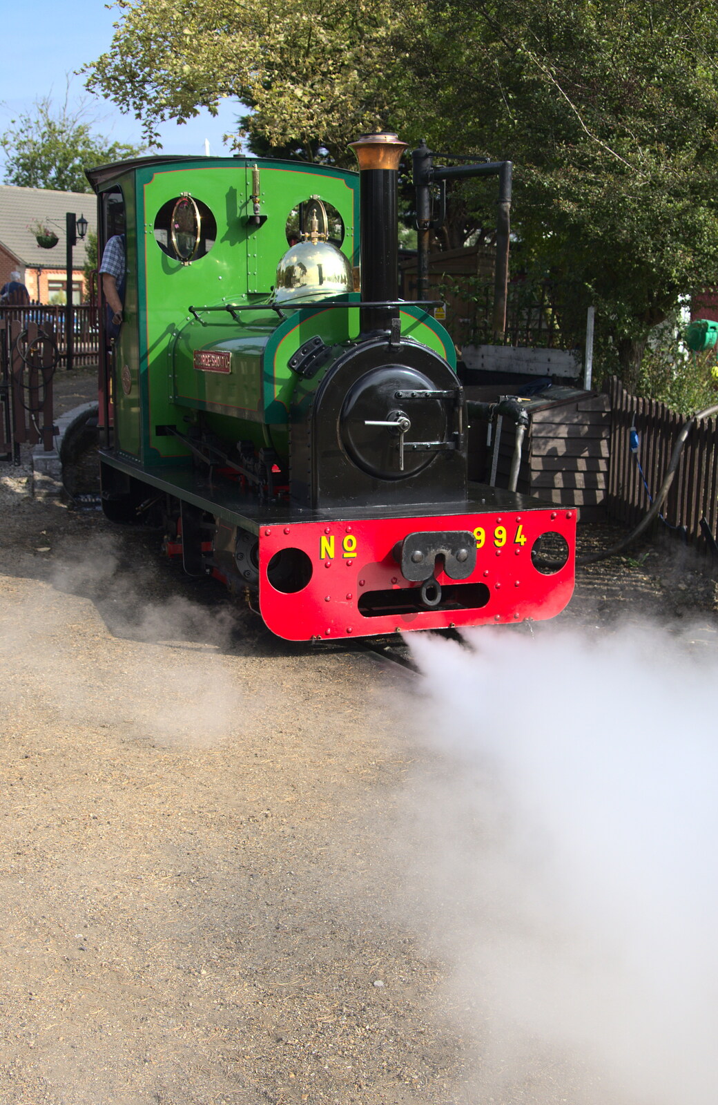The George Sholto gets its steam on from A Trip to Bressingham Steam Museum, Bressingham, Norfolk - 28th September 2014