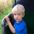 Gabes gives one of his stares, A Trip to Bressingham Steam Museum, Bressingham, Norfolk - 28th September 2014