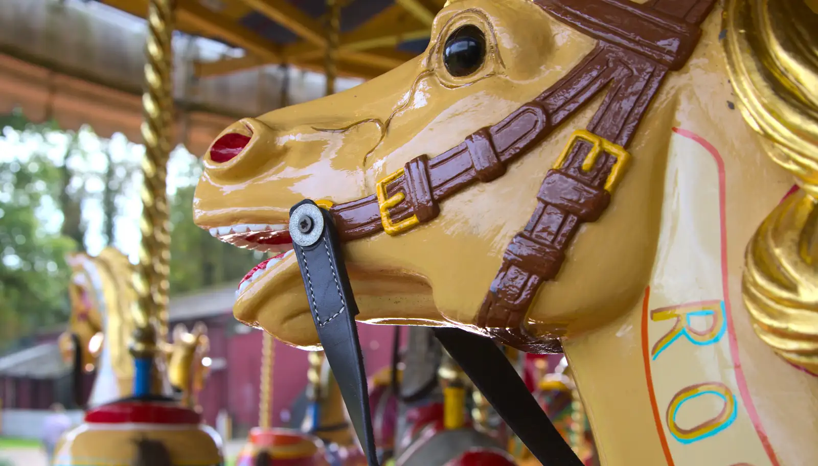 Back on the gallopers, from A Trip to Bressingham Steam Museum, Bressingham, Norfolk - 28th September 2014