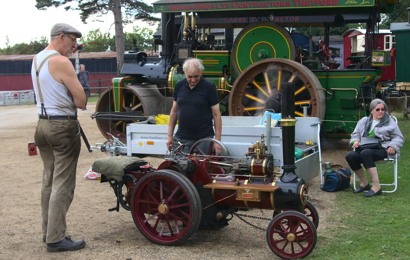 A miniature steam engine, from A Trip to Bressingham Steam Museum, Bressingham, Norfolk - 28th September 2014