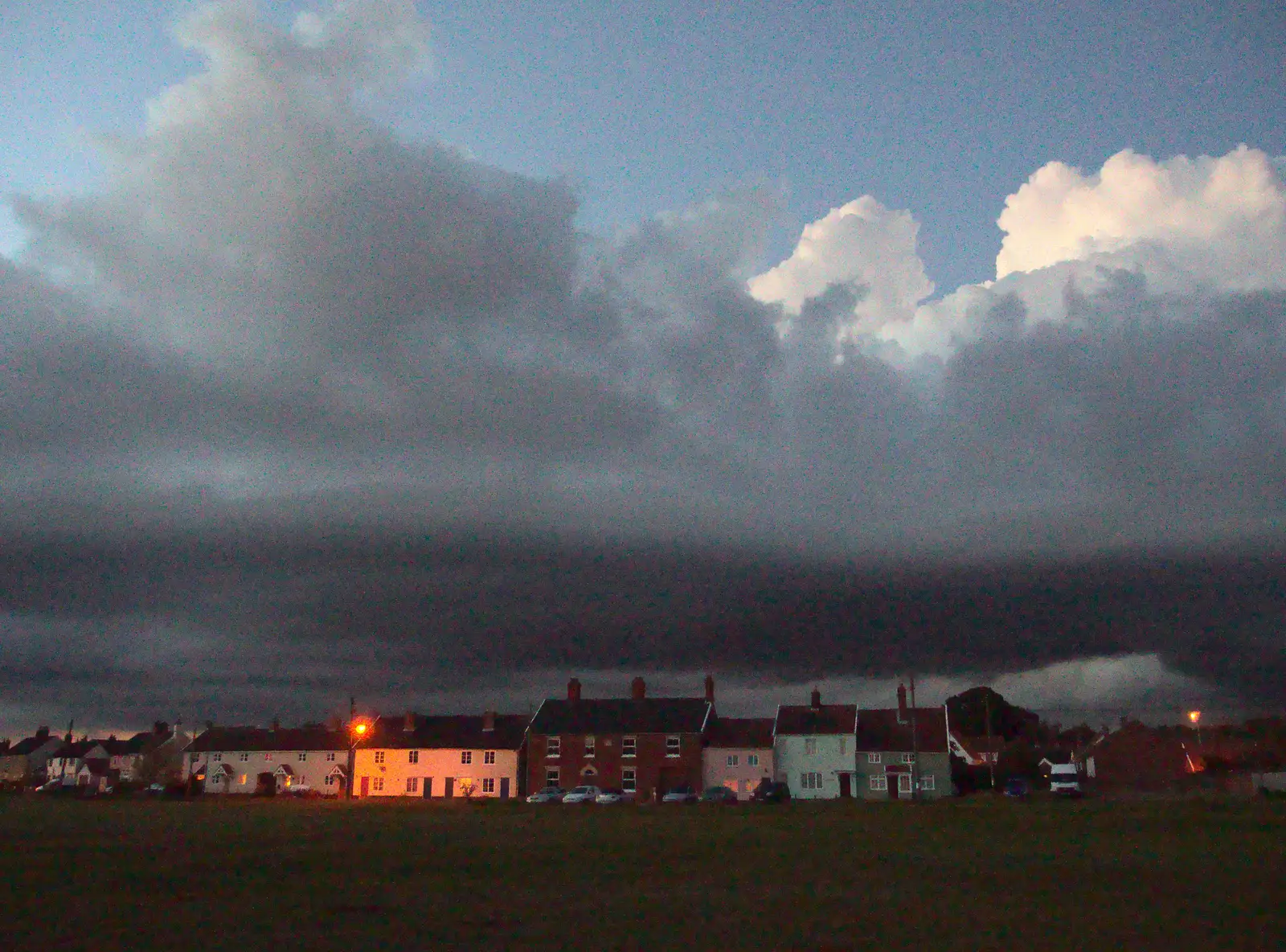 Dark skies over Fair Green, from A House Built of Wax and Diss Randomness, Southwark Street, London - 30th September 2014