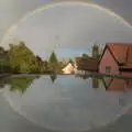 A rainbow reflected in an open Velux window, On The Beach Again, Southwold, Suffolk - 12th October 2014