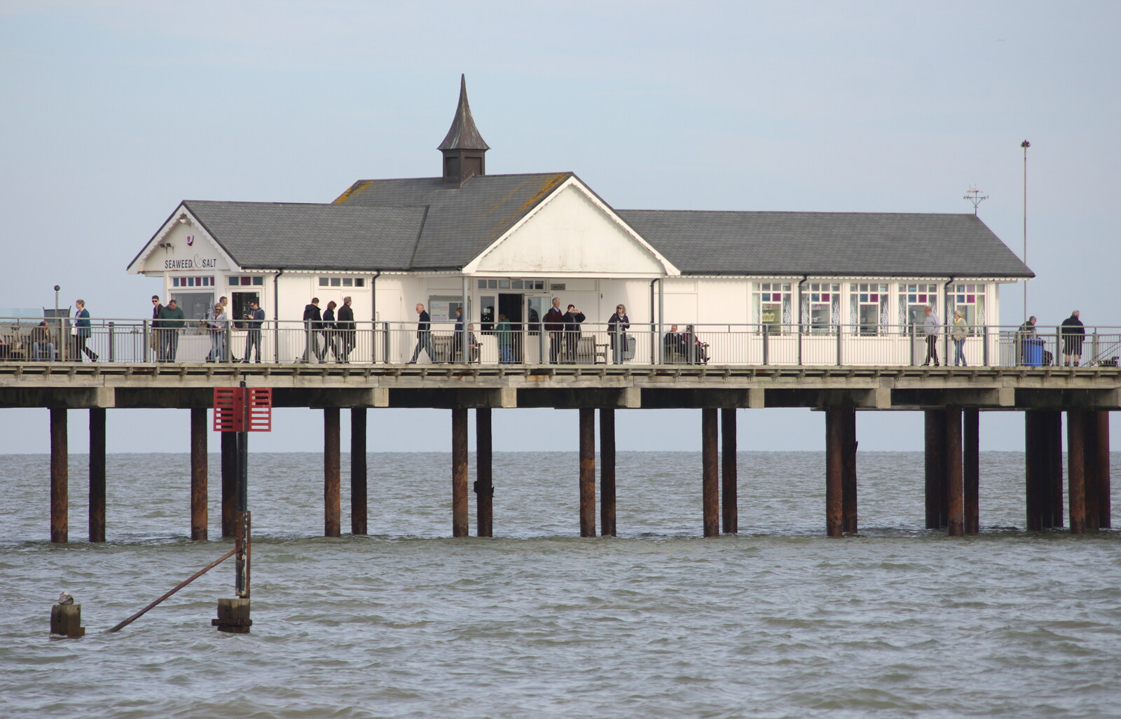 The end of the pier from On The Beach Again, Southwold, Suffolk - 12th October 2014