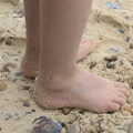 Harry's feet in the sand, On The Beach Again, Southwold, Suffolk - 12th October 2014