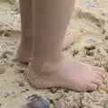 Harry's feet in the sand, On The Beach Again, Southwold, Suffolk - 12th October 2014