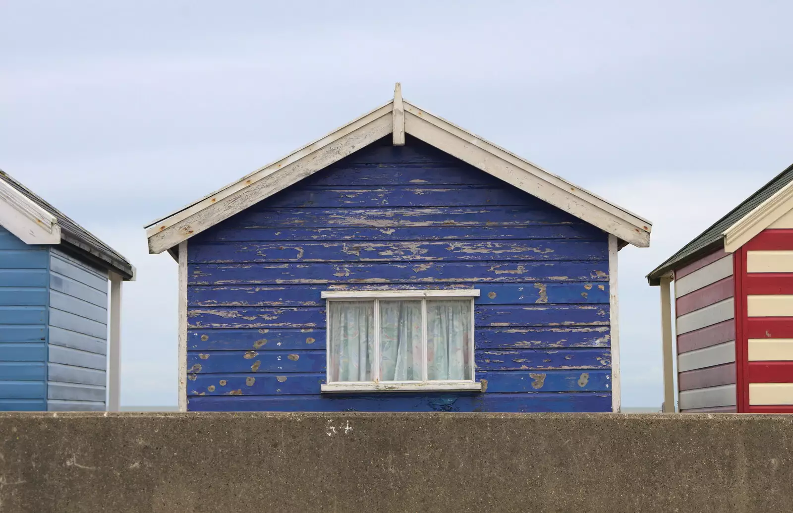 Weathered beach hut, from On The Beach Again, Southwold, Suffolk - 12th October 2014