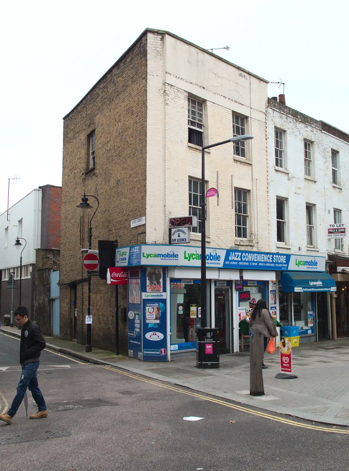 The seedy-looking Jazz Convenience Store, from (Very) Long Train (Not) Running, Stowmarket, Suffolk - 21st October 2014