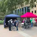 Bike marking in Guy's Hospital quad, (Very) Long Train (Not) Running, Stowmarket, Suffolk - 21st October 2014