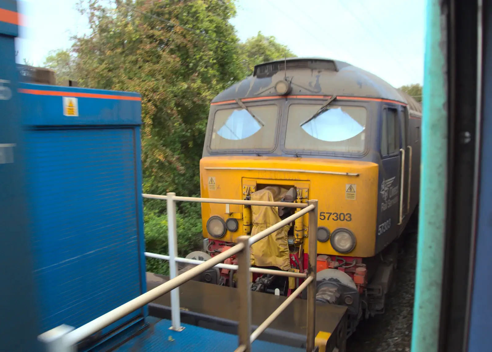 57303 could do with a bit of a clean, from (Very) Long Train (Not) Running, Stowmarket, Suffolk - 21st October 2014