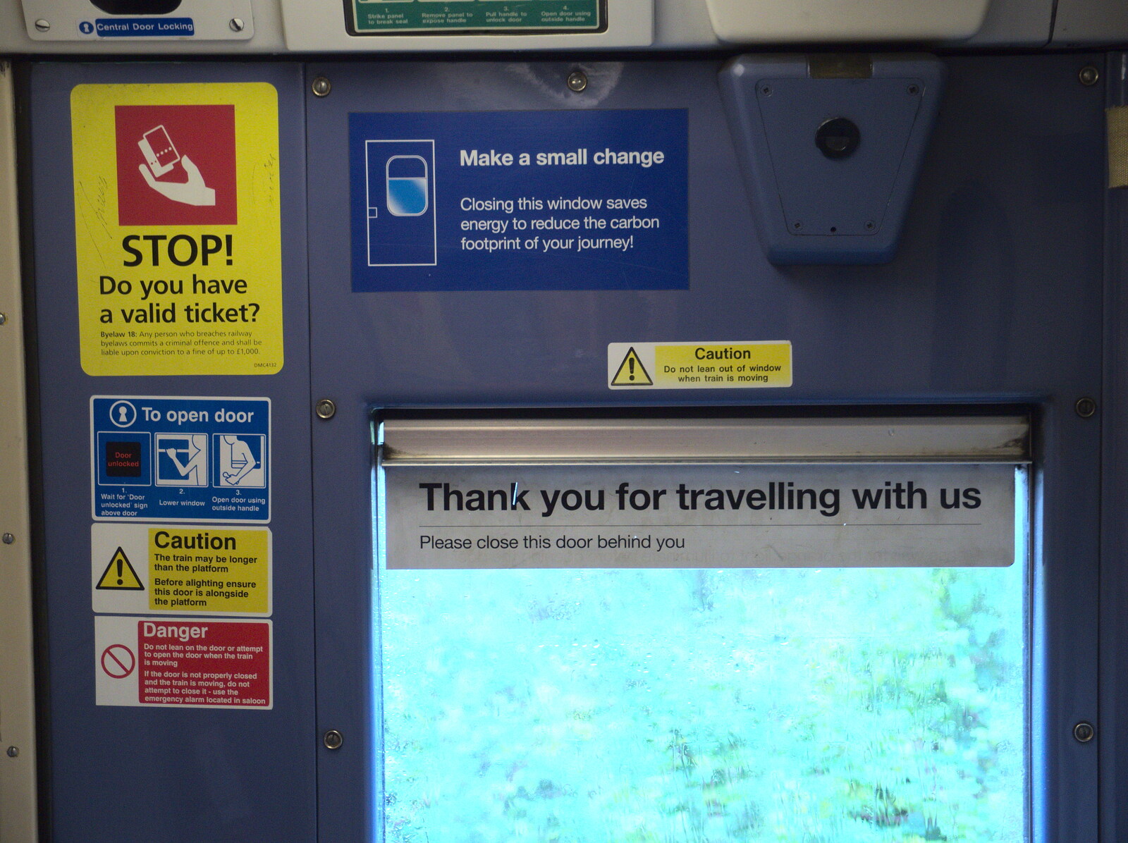 Thank you for travelling with us. Indeed. from (Very) Long Train (Not) Running, Stowmarket, Suffolk - 21st October 2014