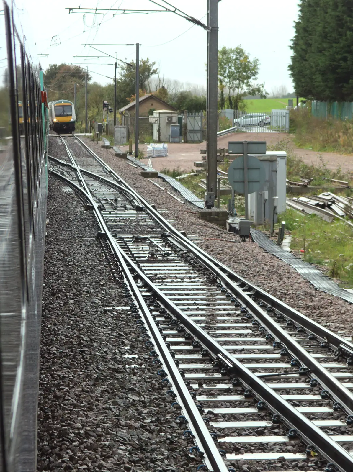 Another set of points on Haughley Junction, from (Very) Long Train (Not) Running, Stowmarket, Suffolk - 21st October 2014