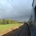 There's a rainbow on the train, (Very) Long Train (Not) Running, Stowmarket, Suffolk - 21st October 2014