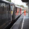 The monster train parked at Stowmarket, (Very) Long Train (Not) Running, Stowmarket, Suffolk - 21st October 2014