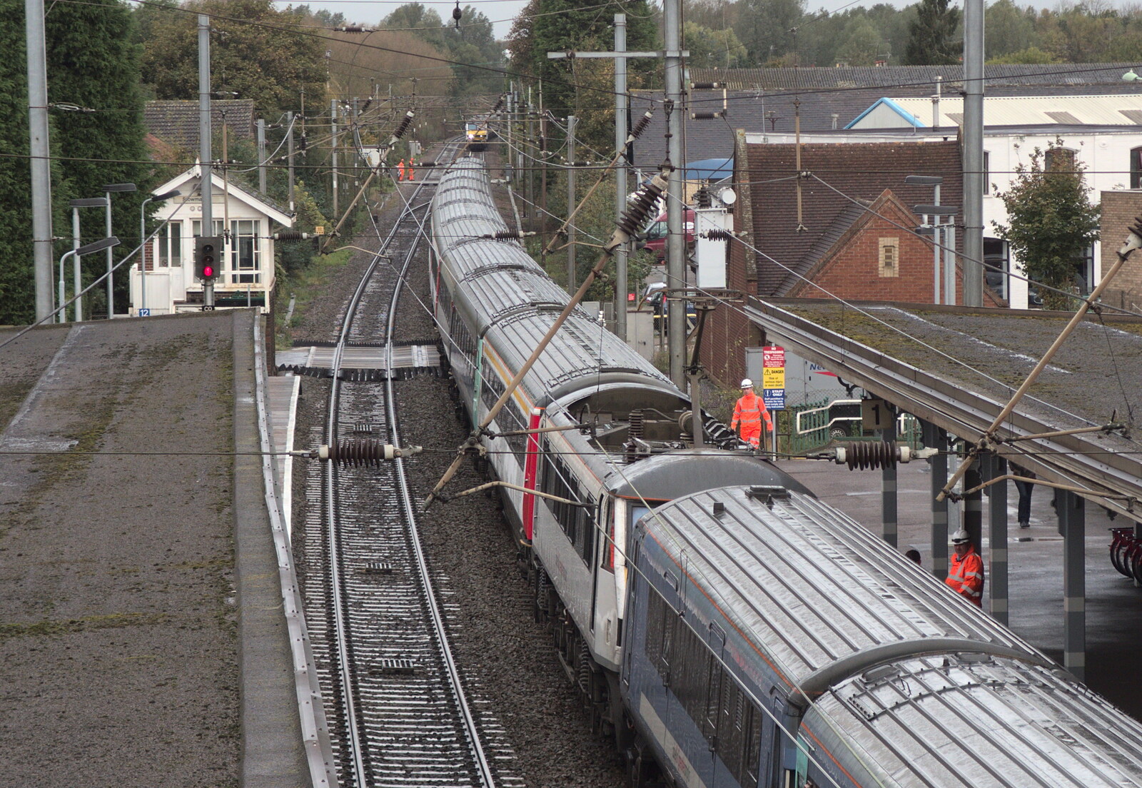 There's another train right behind from (Very) Long Train (Not) Running, Stowmarket, Suffolk - 21st October 2014