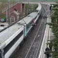 The massive train at Stowmarket, (Very) Long Train (Not) Running, Stowmarket, Suffolk - 21st October 2014