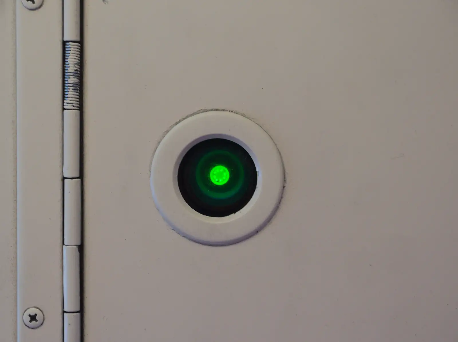 A green Eye of Sauron watches everything, from (Very) Long Train (Not) Running, Stowmarket, Suffolk - 21st October 2014