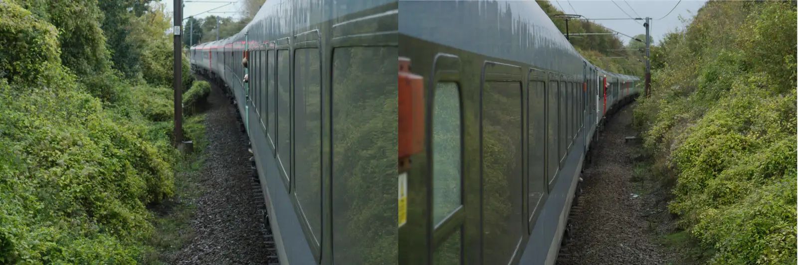 The longest train in Suffolk, from one end to the other, from (Very) Long Train (Not) Running, Stowmarket, Suffolk - 21st October 2014