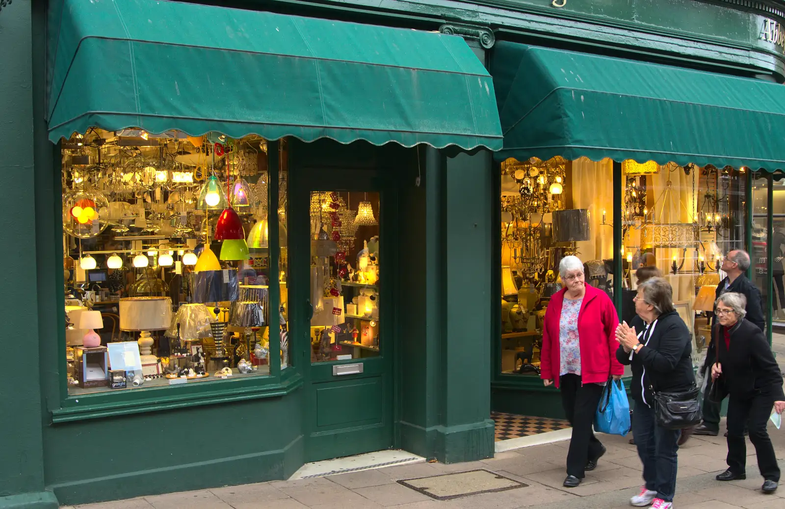 A light shop on Abbeygate Street, from A Trip to Abbey Gardens, Bury St. Edmunds, Suffolk - 29th October 2014