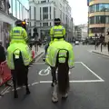 A pair of horse's arses on Old Broad Street, A Bomb Scare and Fred Does Building, London and Suffolk - 30th October 2014