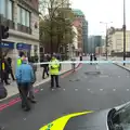 The police allow walkers up Bishopsgate, A Bomb Scare and Fred Does Building, London and Suffolk - 30th October 2014