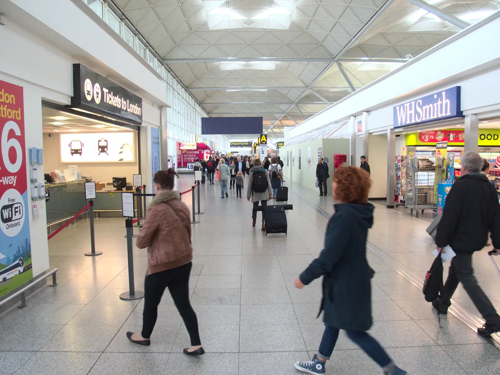 Isobel heads off to departures, from A Bomb Scare and Fred Does Building, London and Suffolk - 30th October 2014