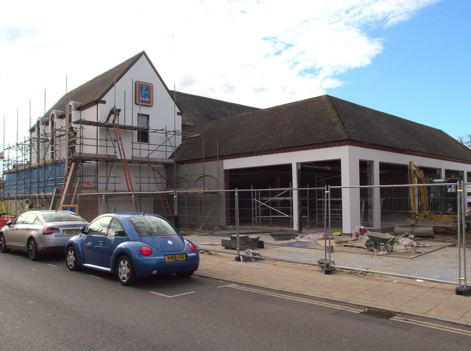 The new Aldi from A Bomb Scare and Fred Does Building, London and Suffolk - 30th October 2014
